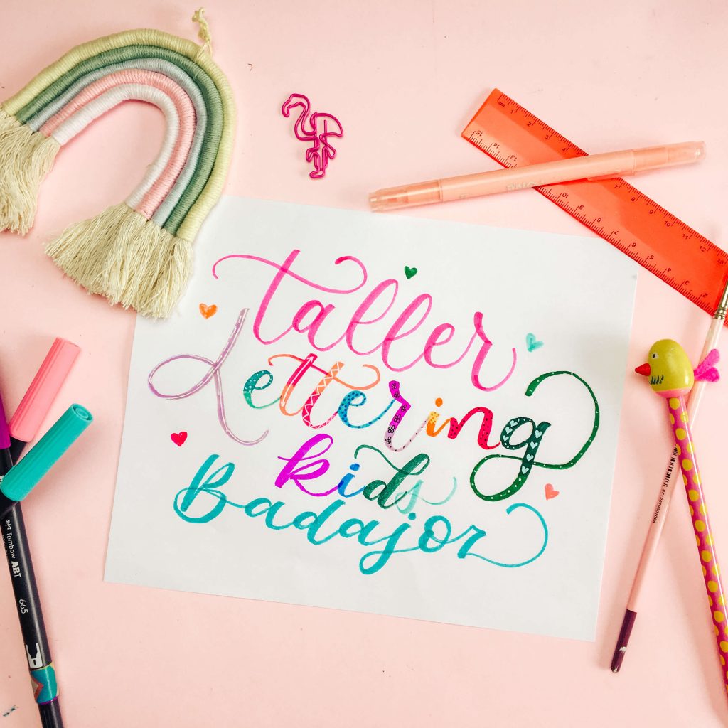 taller de lettering para niños badajoz