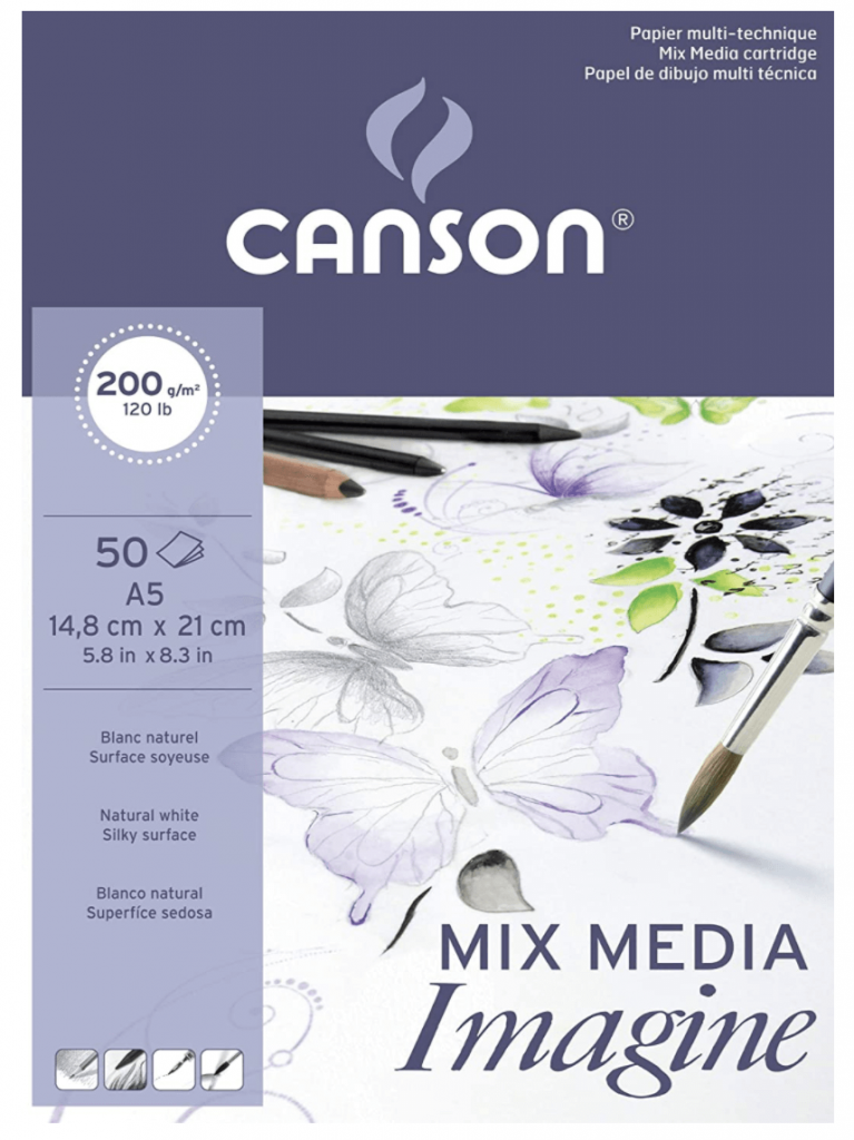 papel canson mix media lettering